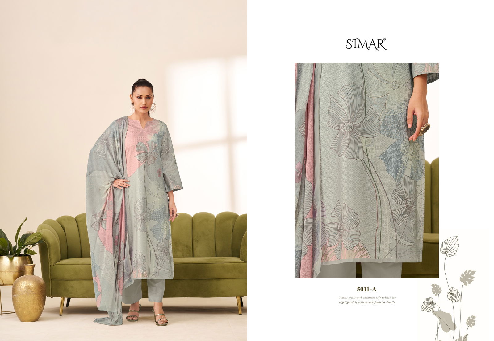Sunidhi Prime By Glossy Lawn Cotton Printed Dress Material Online Wholesale